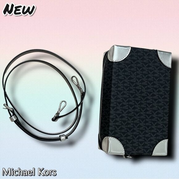 NEW NWT Michael Kors Jeanie Small Trunk Crossbody Purse – NYC Patch Edition - Picture 8 of 12